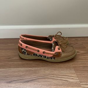 Sperry Leopard print and Neon Pink